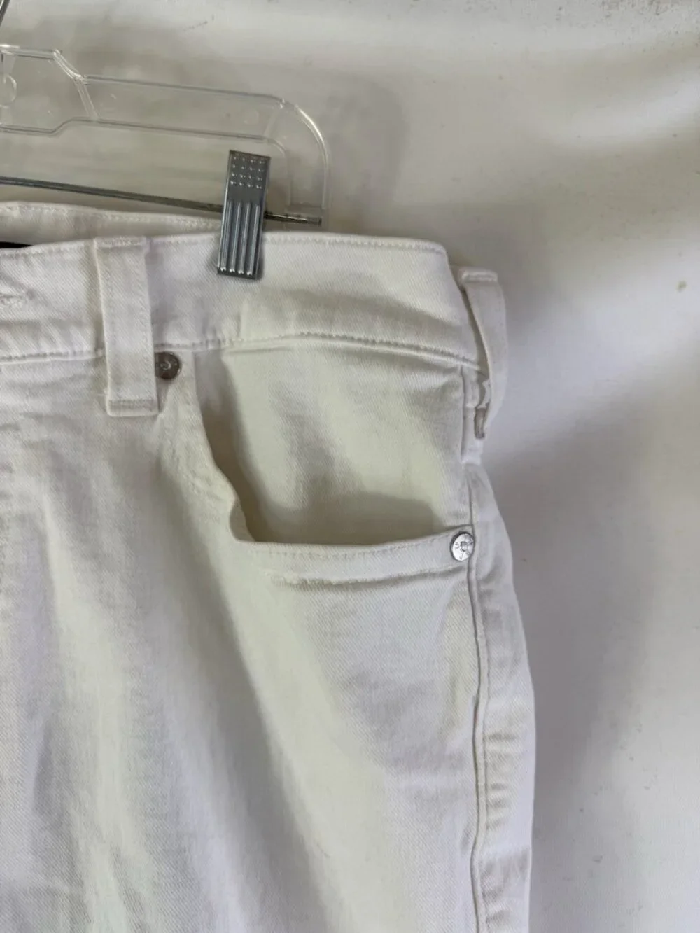 True Religion Ricky Relaxed Straight Shorts White
